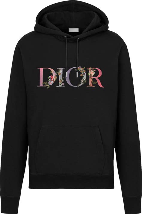 dior flowers hoodie|Dior flowers hoodie black.